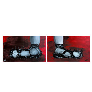 Ballerina shoes (diptych)