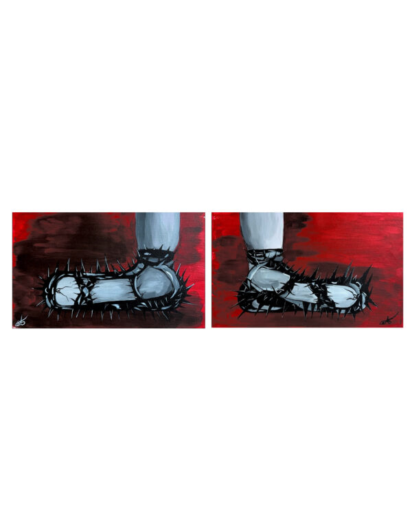 Ballerina shoes (diptych)