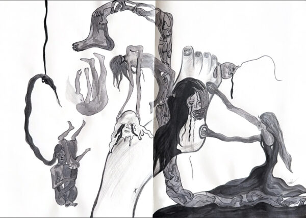 I'm my cage (diptych)